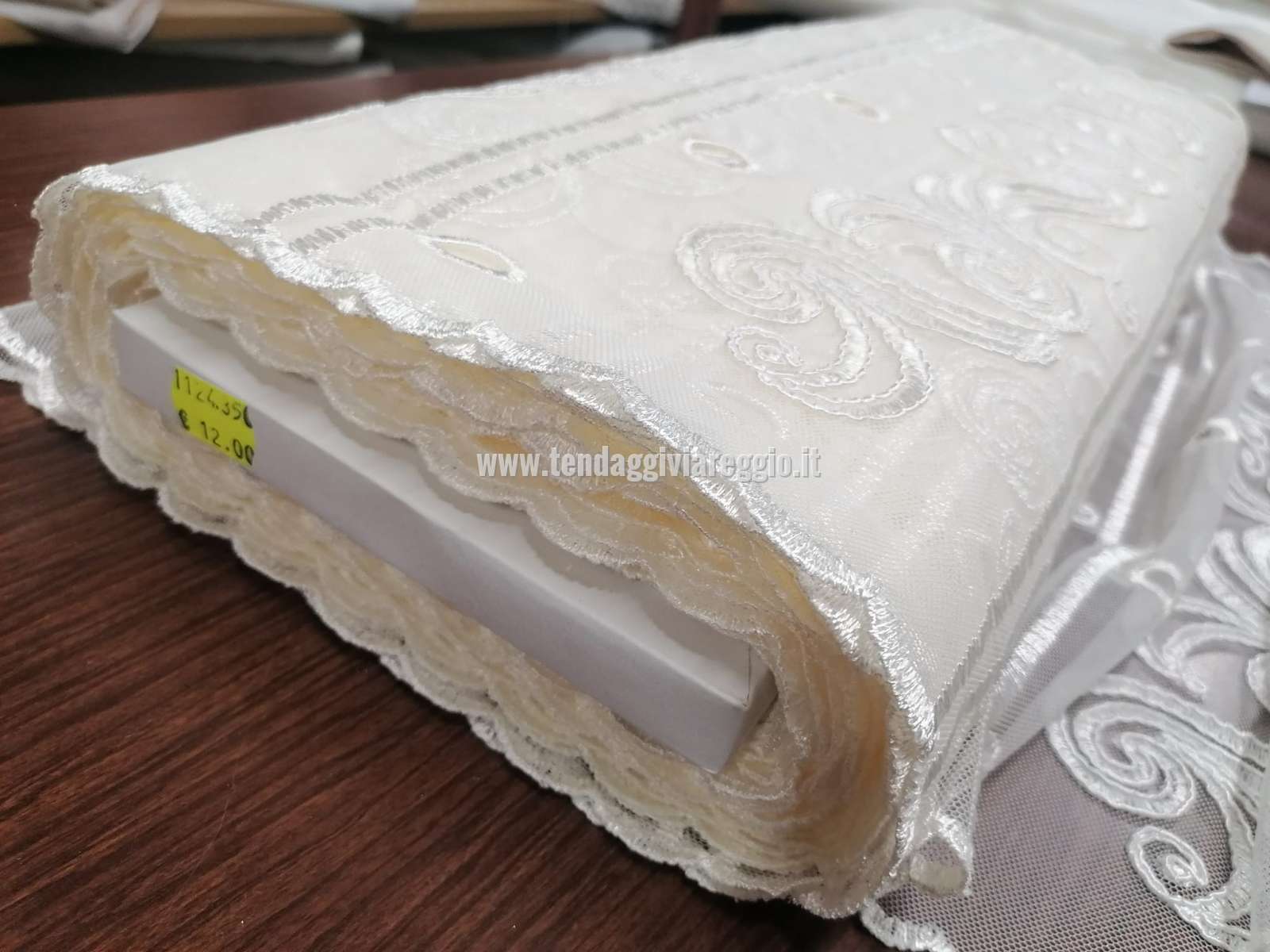 Tendina TULLE RICAMATA REBRODE' modello ABU DHABI