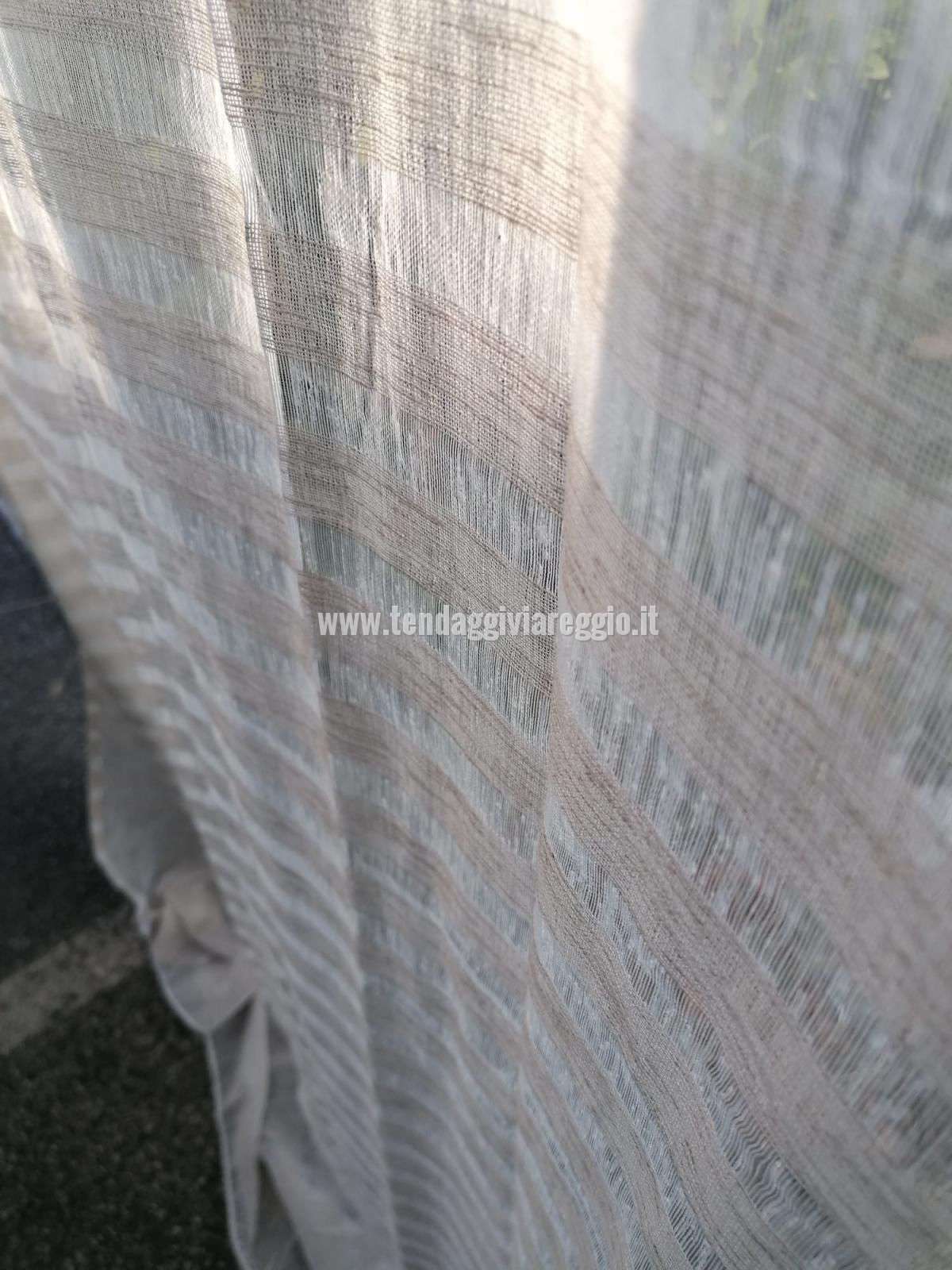 Tendone con anelli STRIPES cm 140x280