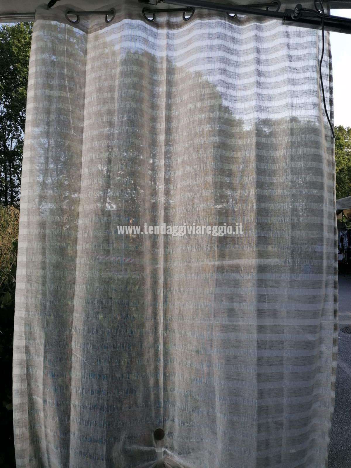Tendone con anelli STRIPES cm 140x280