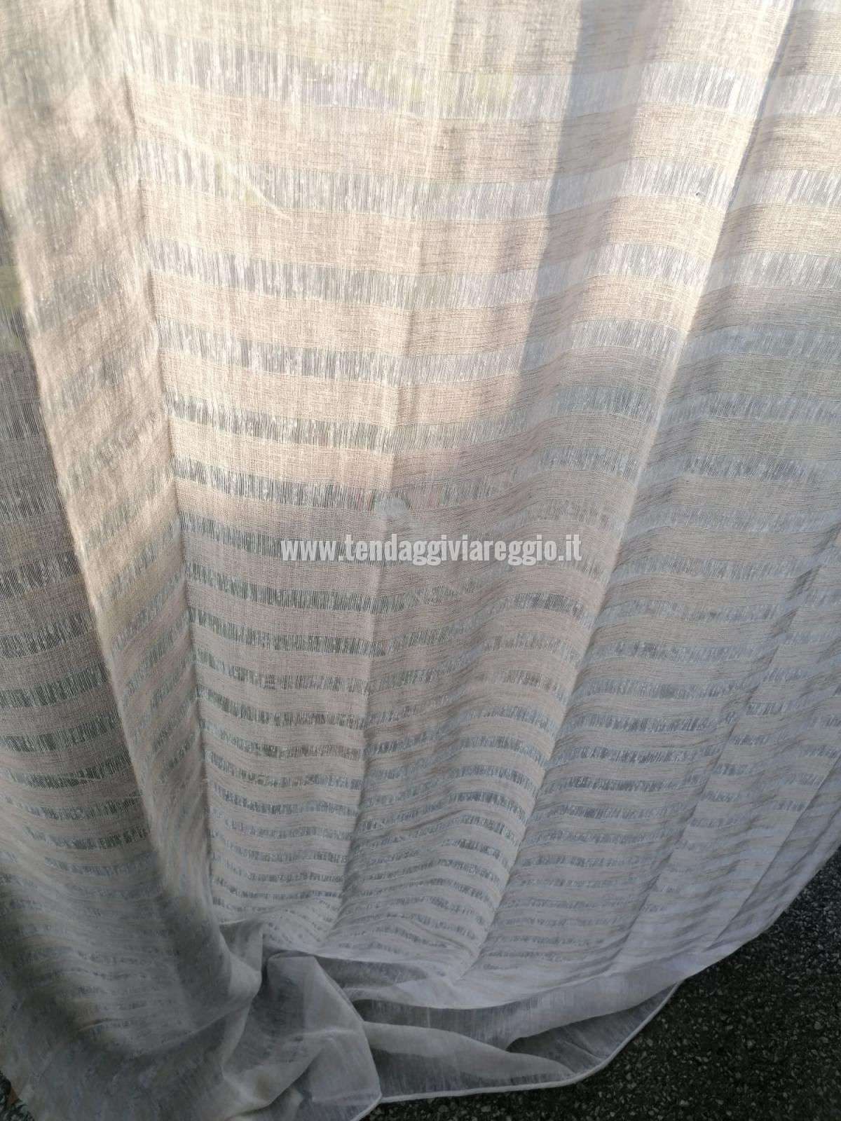 Tendone con anelli STRIPES cm 140x280