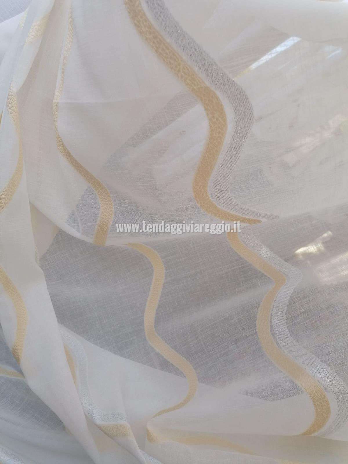 Scampolo 400x300 cm FIL COUPE' ONDE LUREX ORO/ARGENTO