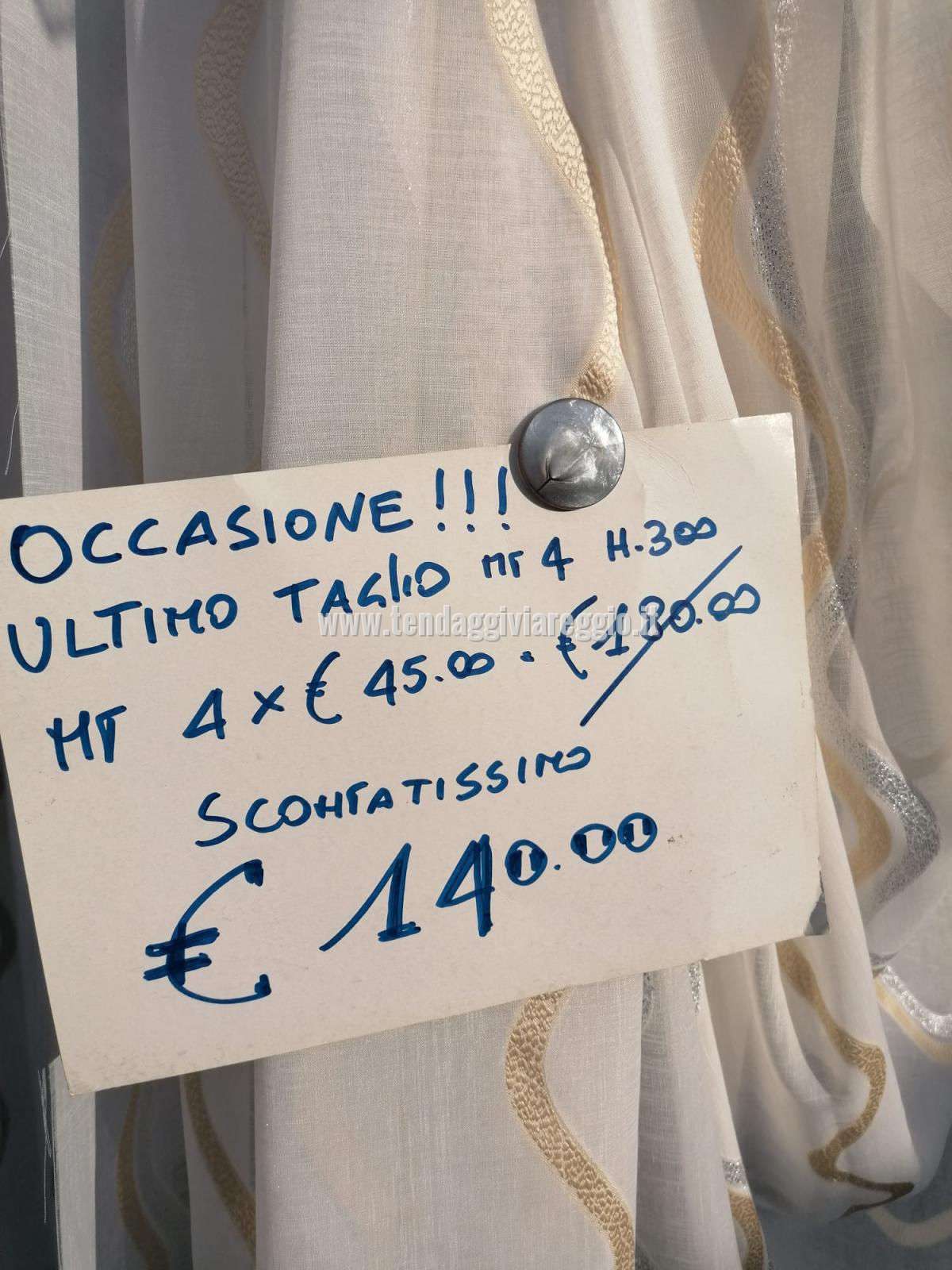 Scampolo 400x300 cm FIL COUPE' ONDE LUREX ORO/ARGENTO