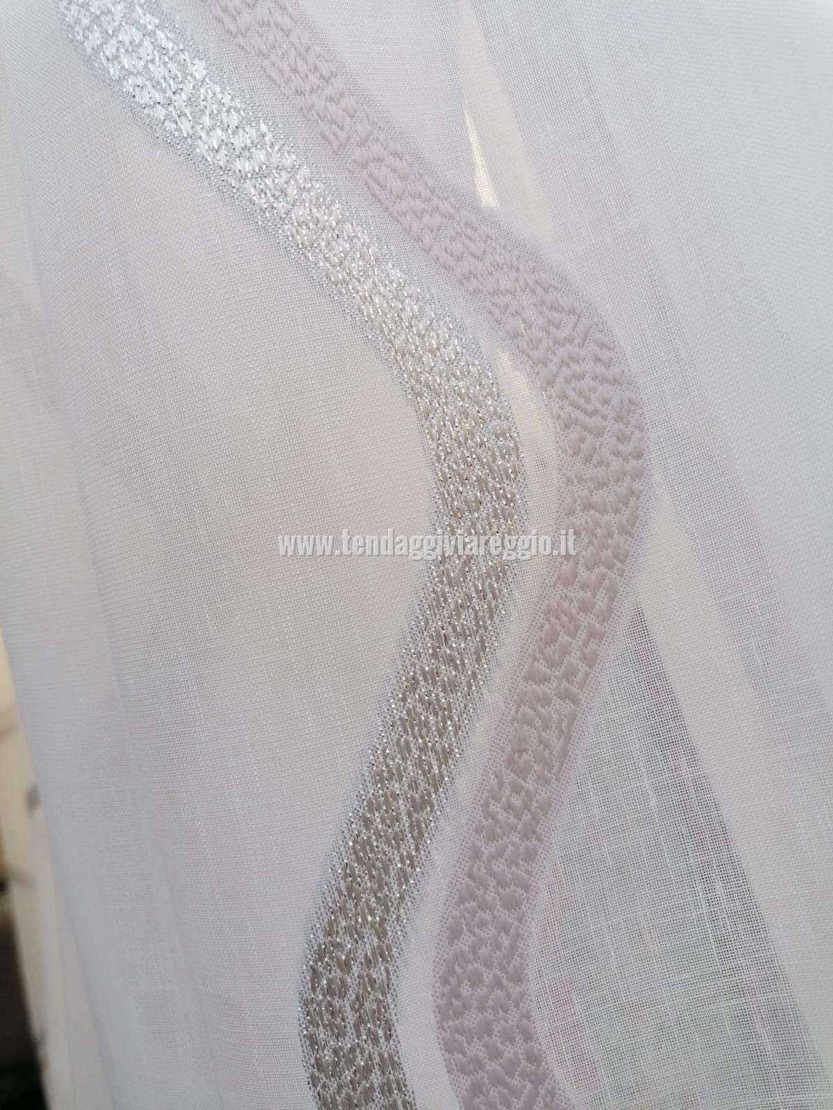 Scampolo 300x400 cm FIL COUPE' ONDE LUREX TORTORA/ARGENTO