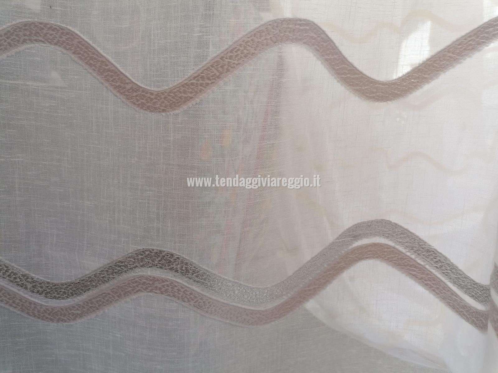 Scampolo 300x400 cm FIL COUPE' ONDE LUREX TORTORA/ARGENTO