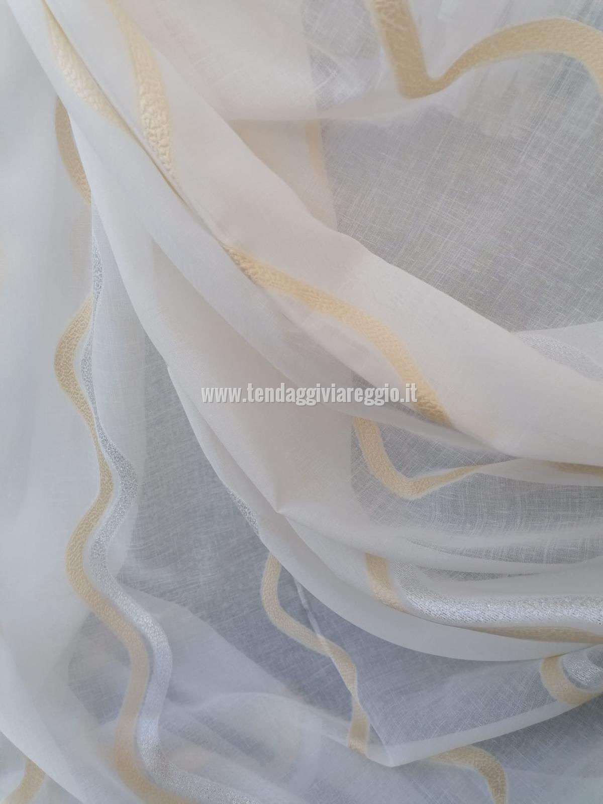 Scampolo 400x300 cm FIL COUPE' ONDE LUREX ORO/ARGENTO