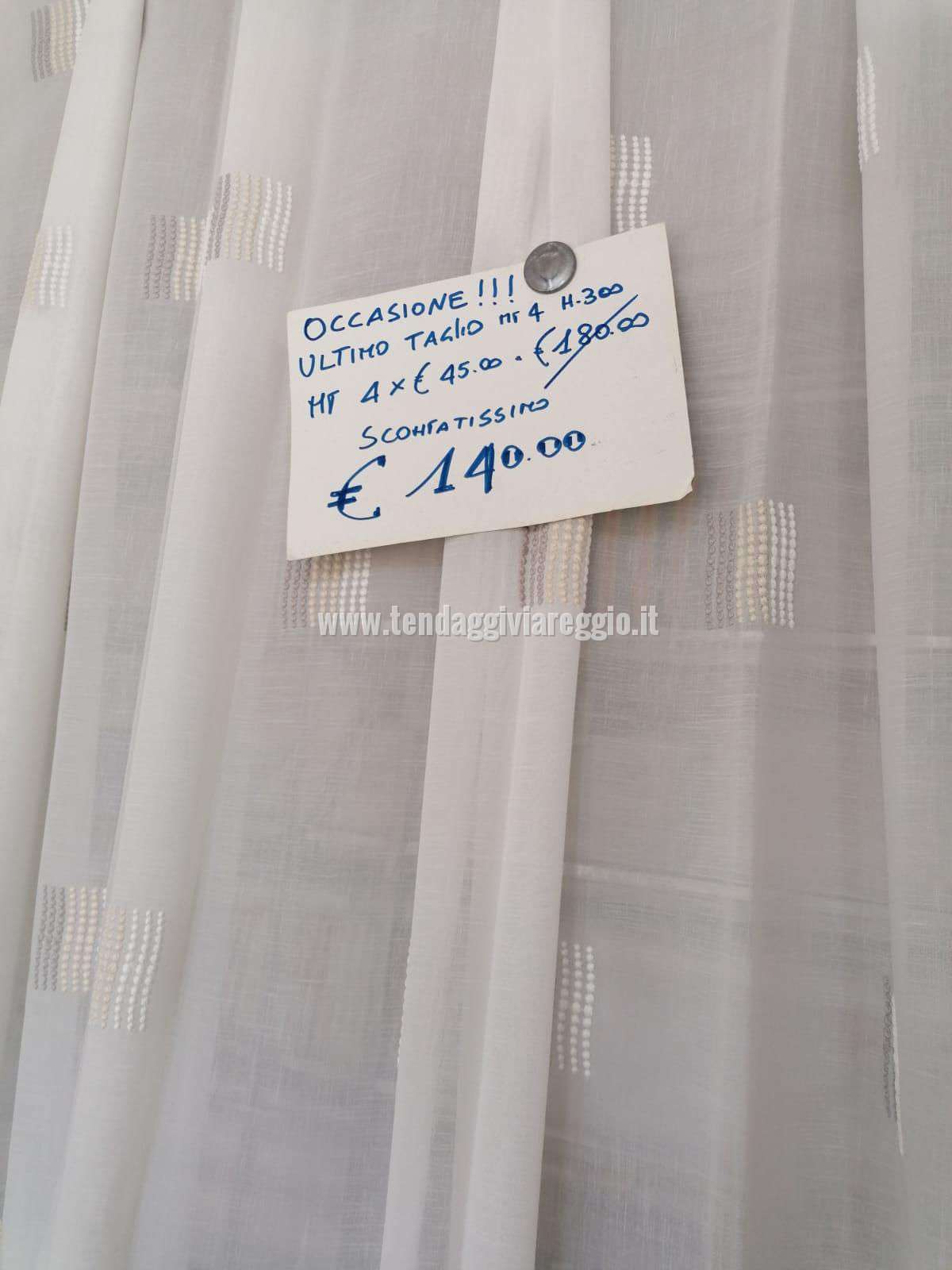 Scampolo 4 metri in altezza 300 cm piombato modello RICAMO BUBBLE