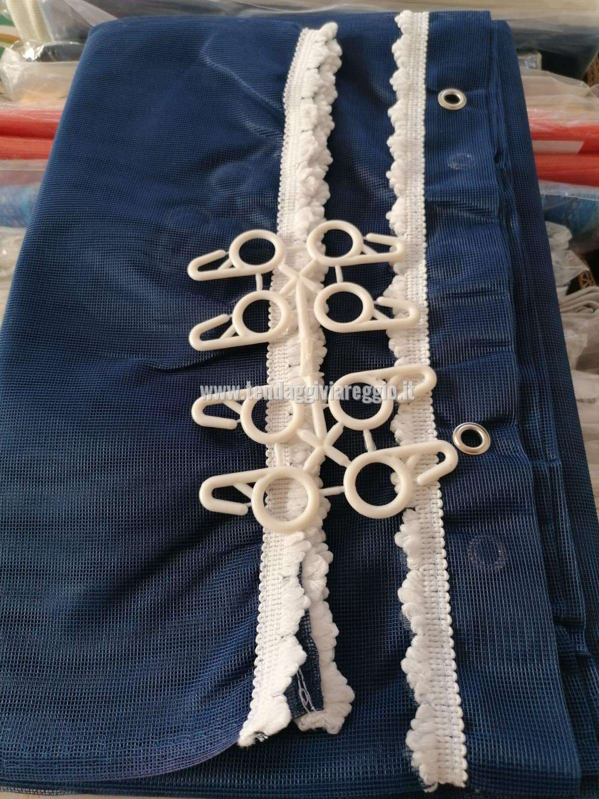 Zanzariera resistente rete fitta modello MENTON colore blu