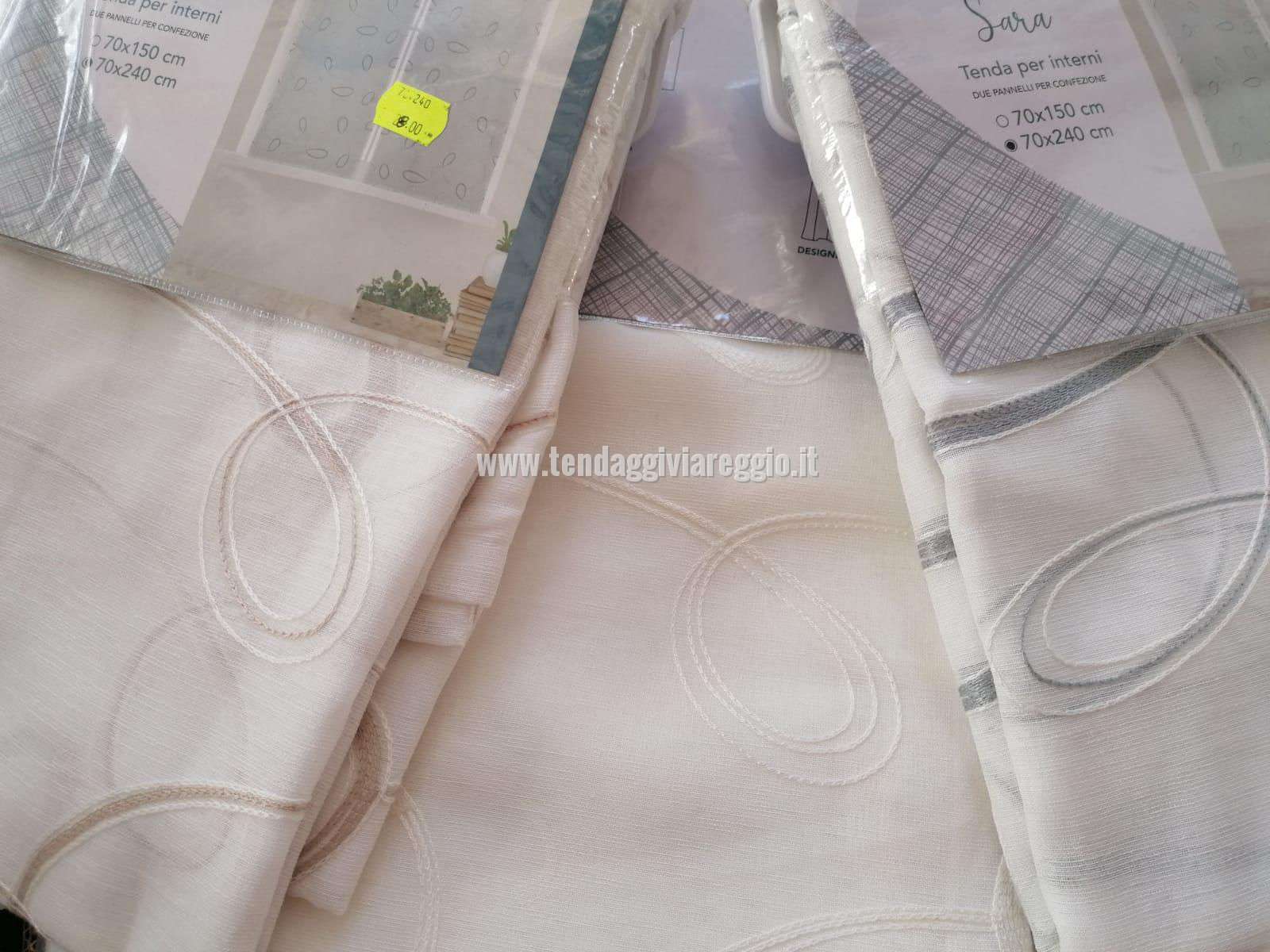 Tendine ricamate pronte per finestre e porte modello SARA 