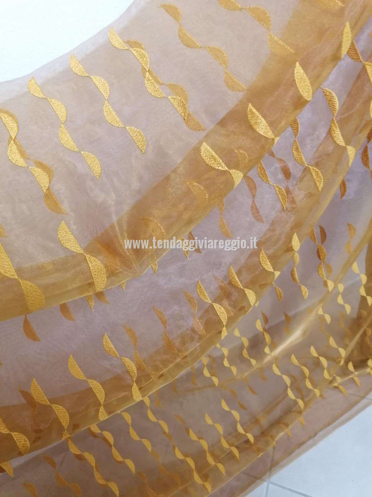 Organza ricamata modello SUNSET ultimi mt 4.20