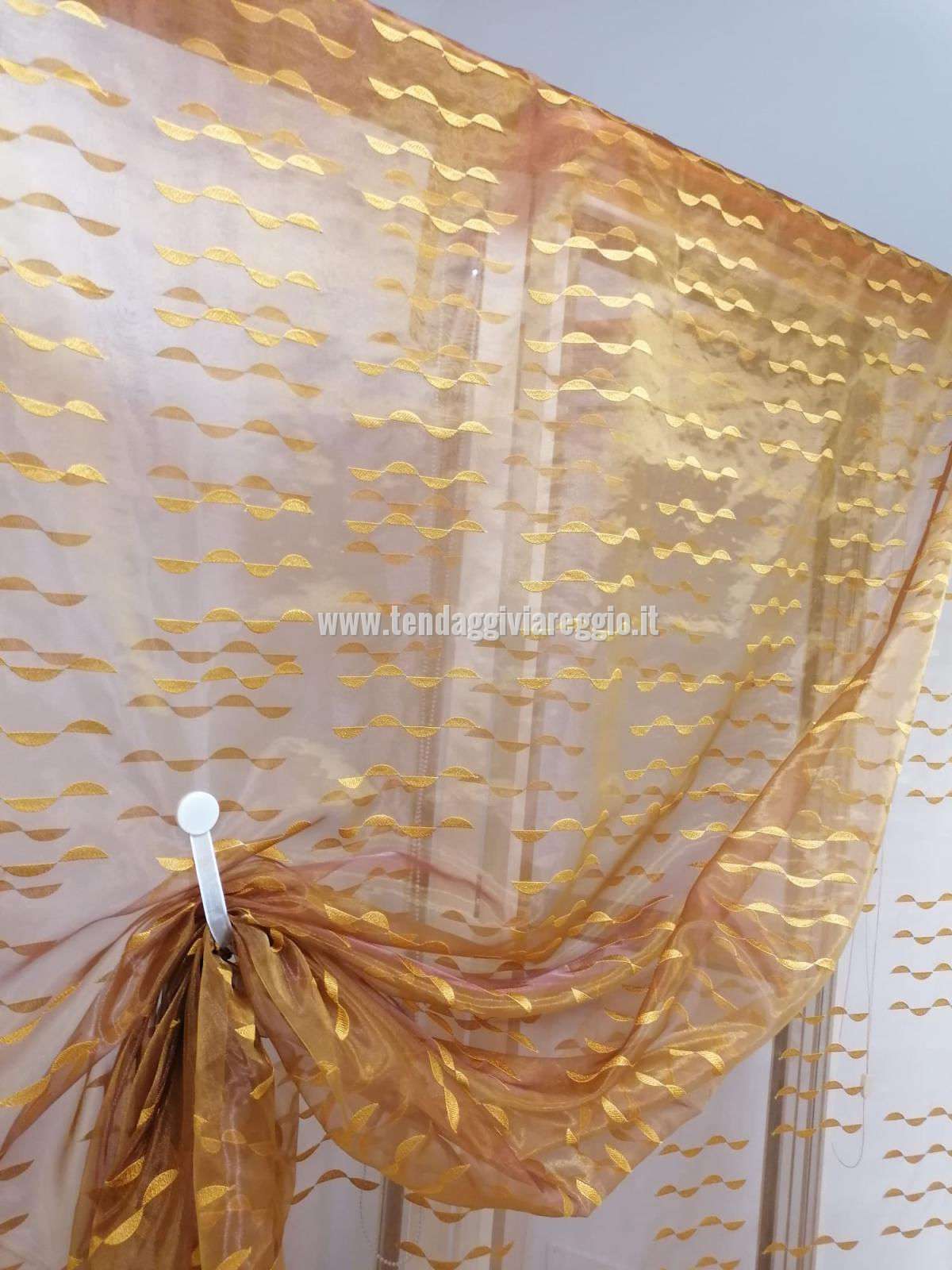 Organza ricamata modello SUNSET ultimi mt 4.20