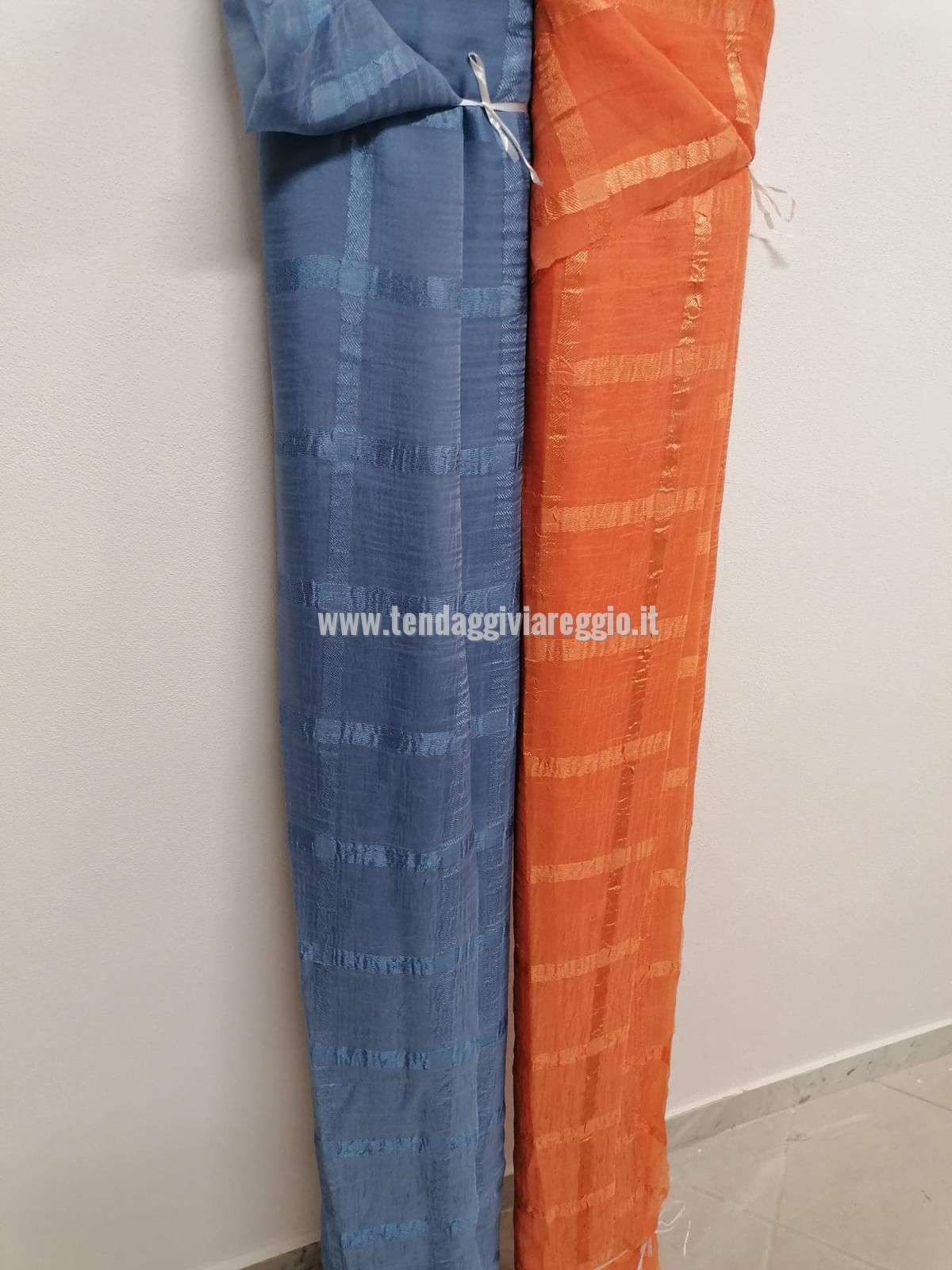 Tenda stropicciata a quadri modello CRETA cm 300