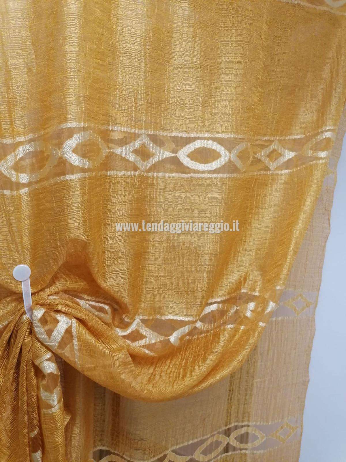 Organza stropicciata lavorazione fil coupè MARIPUR ORO