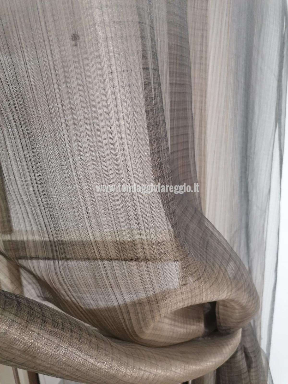 Tenda organza modello LONDRA color tabacco