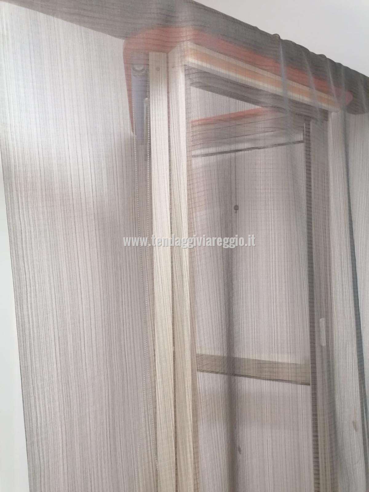 Tenda organza modello LONDRA color tabacco