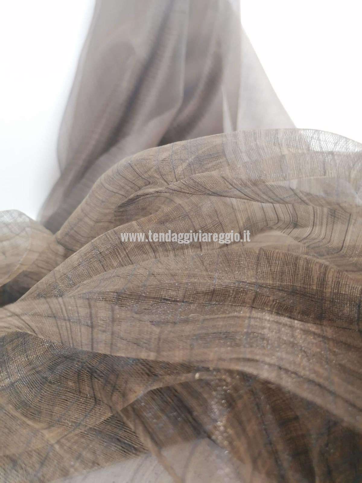Tenda organza modello LONDRA color tabacco
