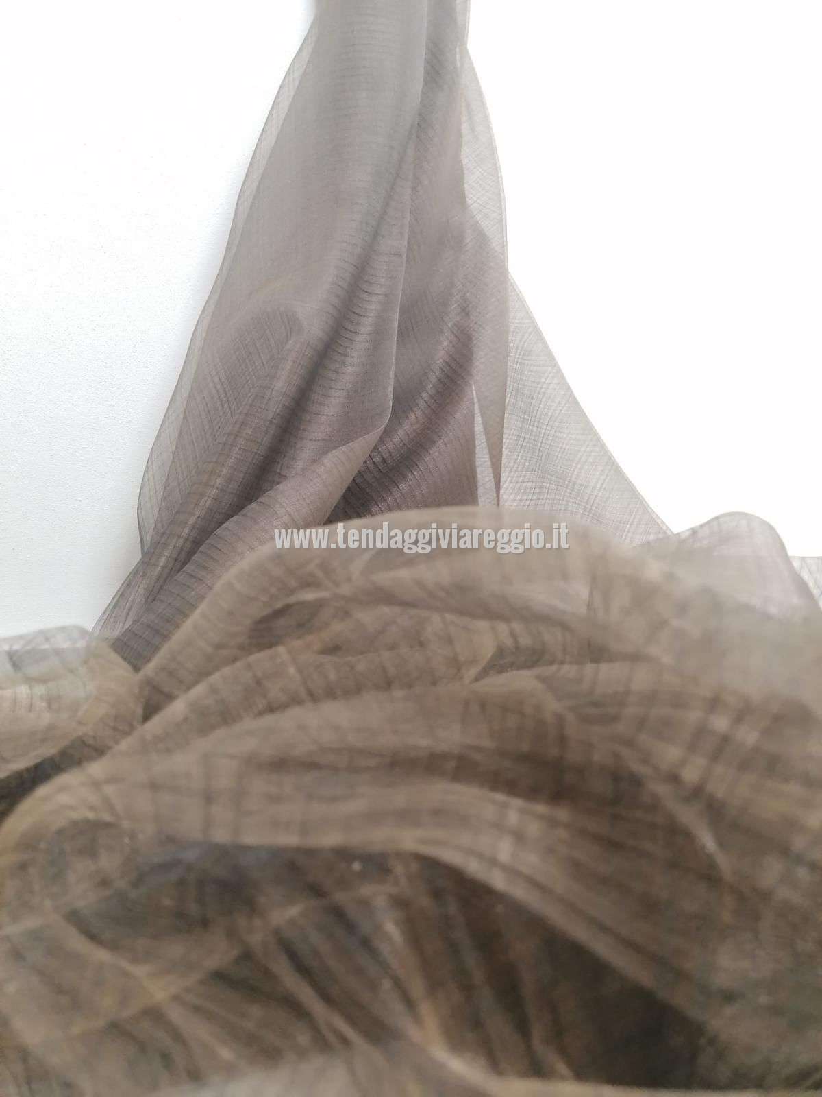 Tenda organza modello LONDRA color tabacco