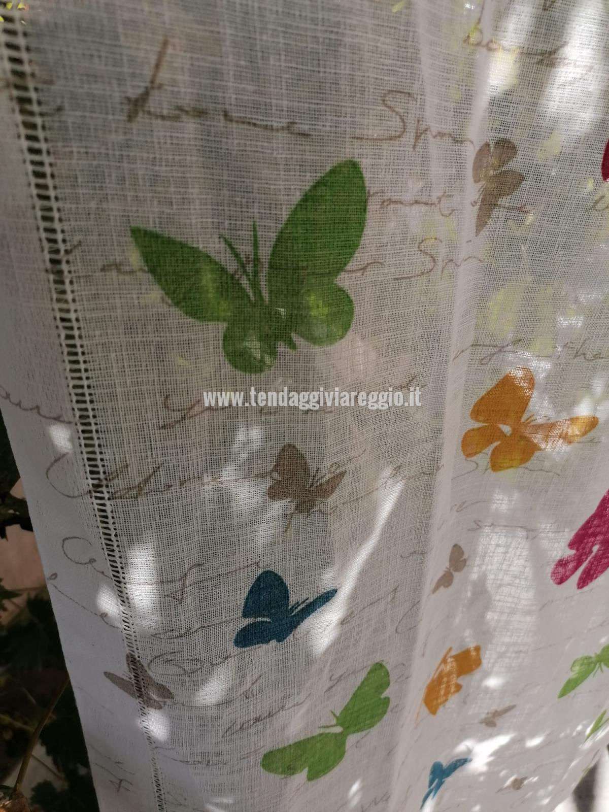 Tendina già pronta made in Italy e digital print BUTTERFLY