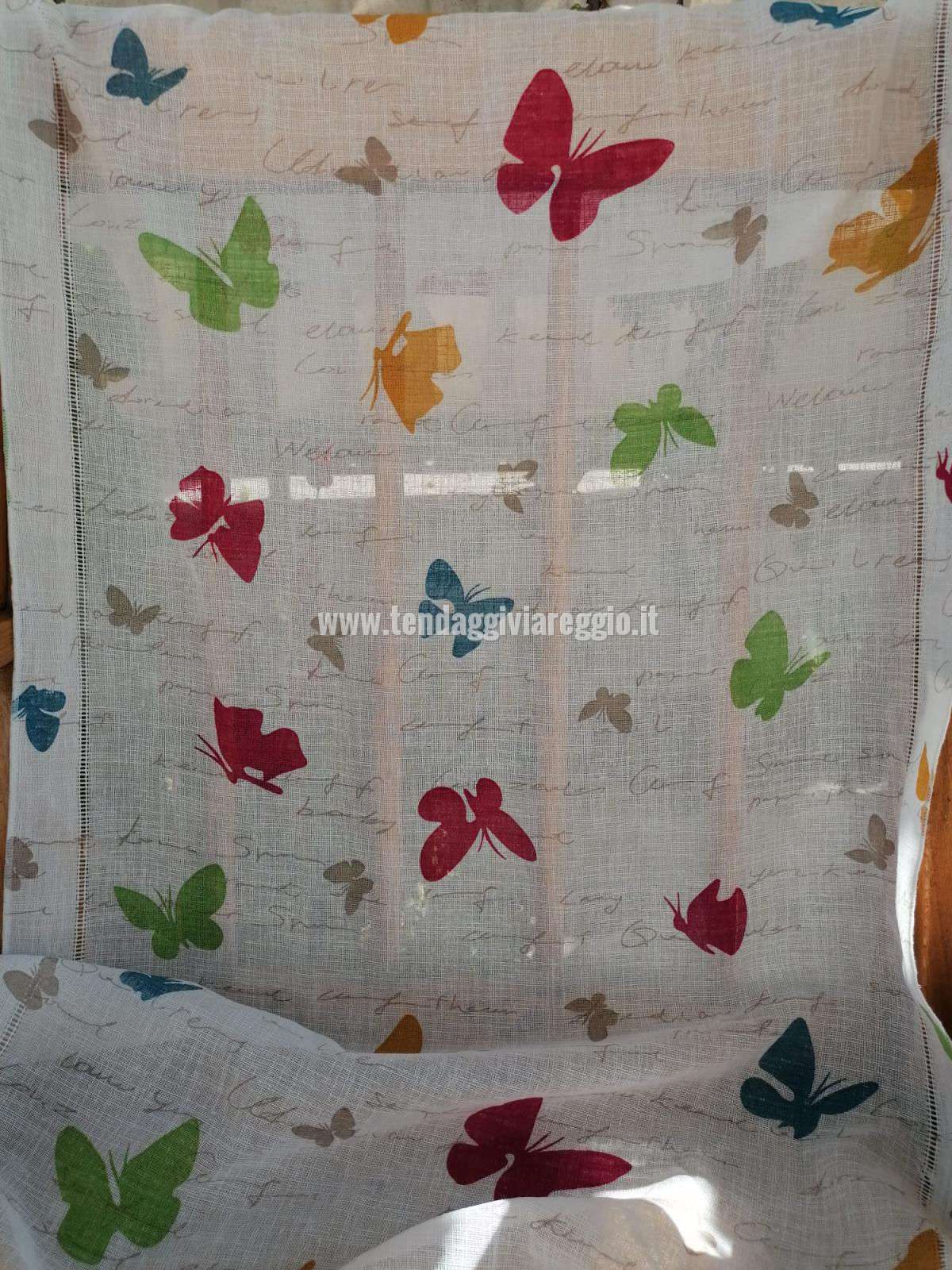 Tendina già pronta made in Italy e digital print BUTTERFLY
