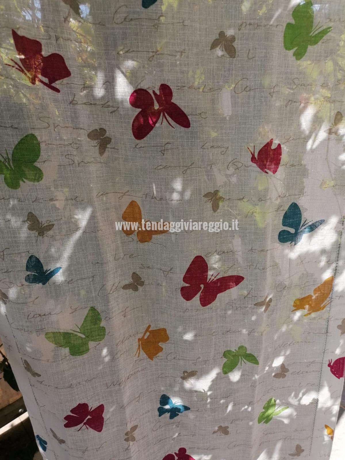 Tendina già pronta made in Italy e digital print BUTTERFLY