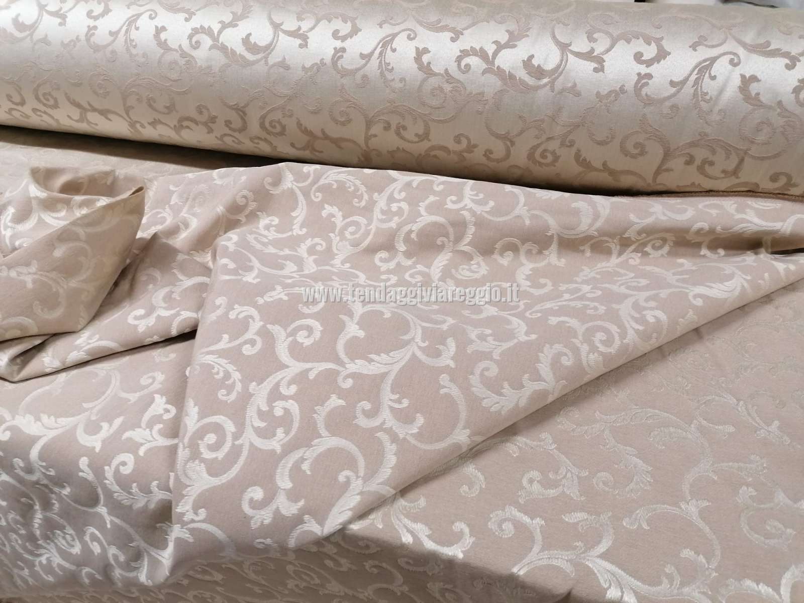 Tessuto Tappezzeria MOZART altezza cm 280 BEIGE