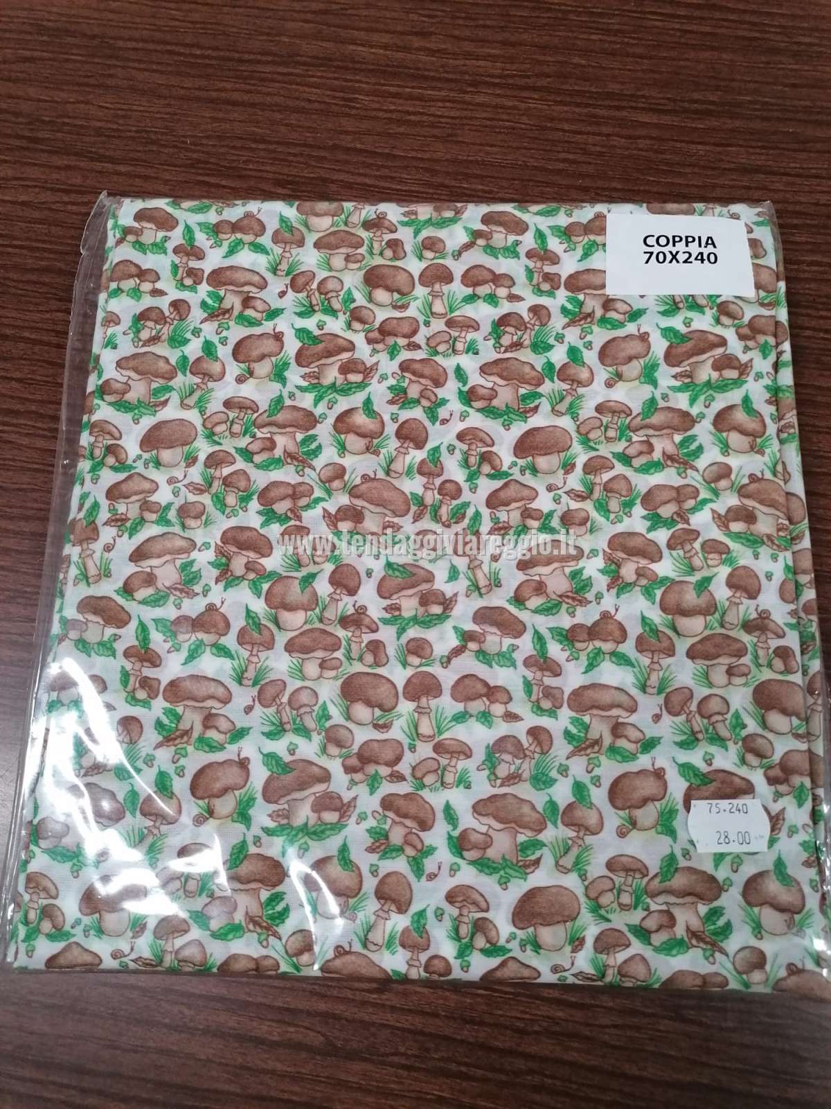 Tendine a vetro modello FUNGHI made in Italy