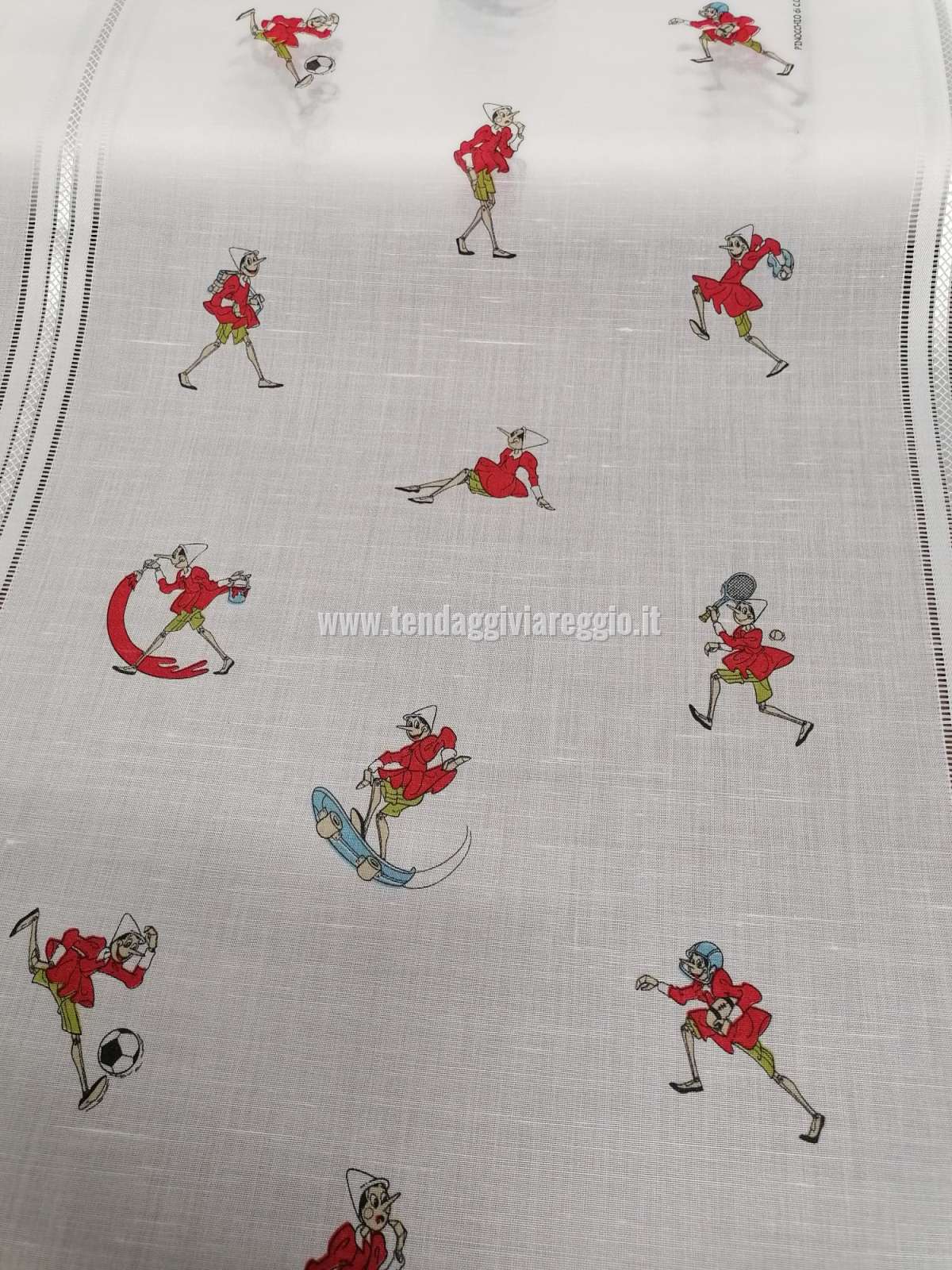 Tendina a vetro PINOCCHIO larghezza cm 60