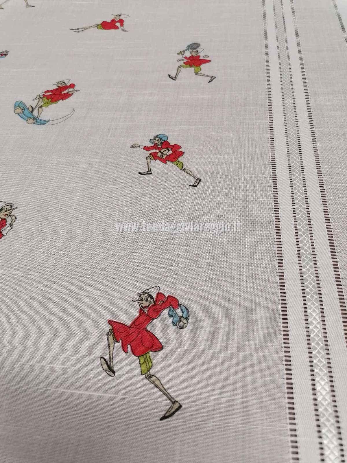 Tendina a vetro PINOCCHIO larghezza cm 60