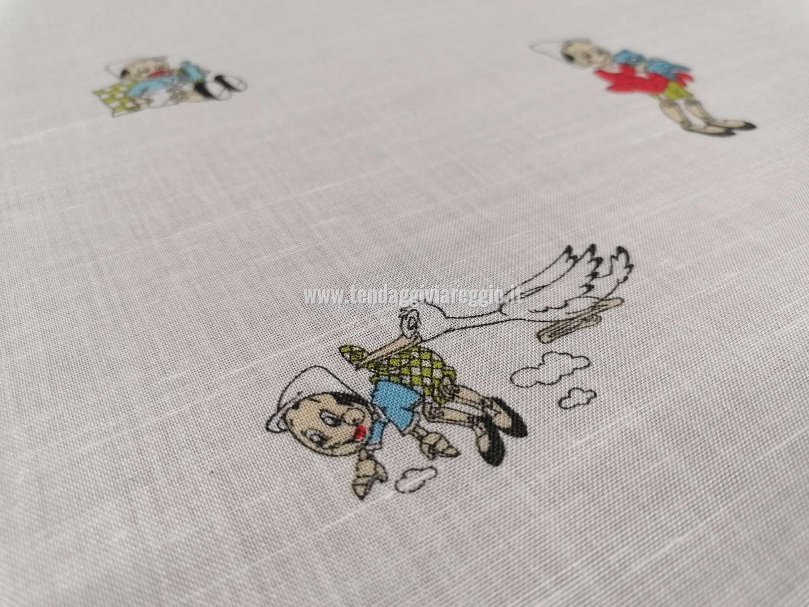Tendina a vetro PINOCCHIO BABY larghezza cm 60