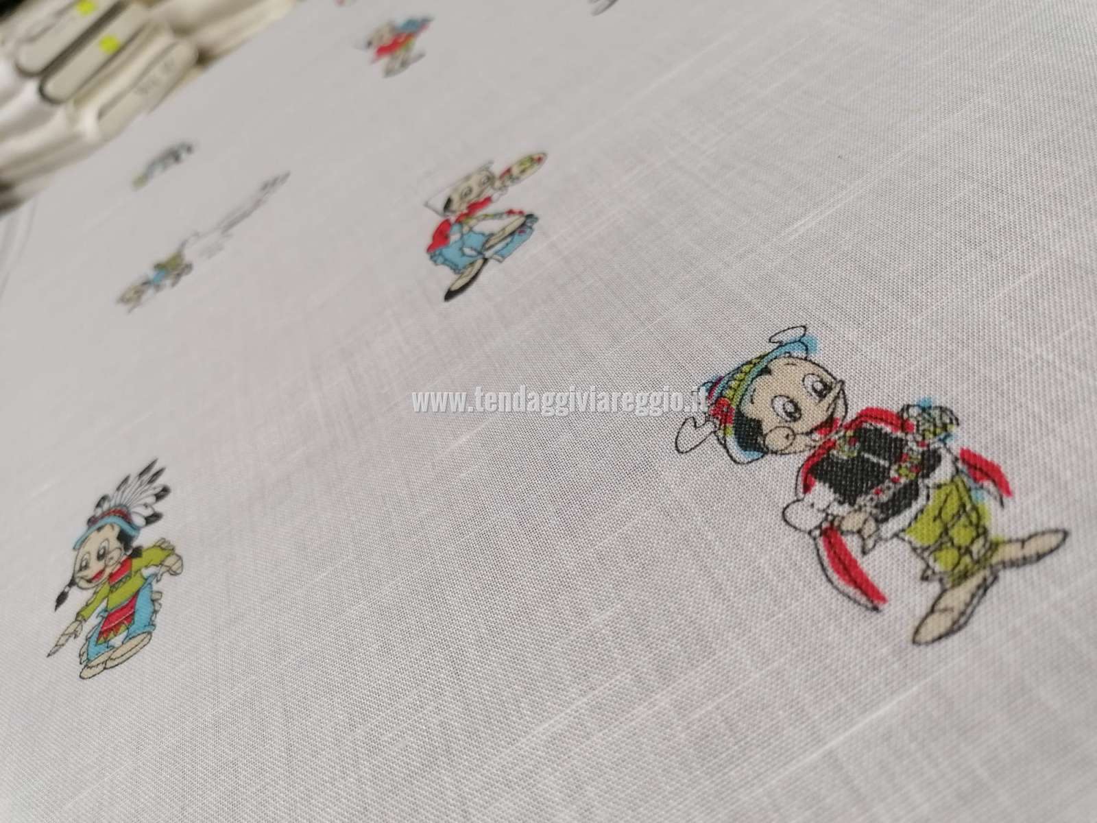 Tendina a vetro PINOCCHIO BABY larghezza cm 60