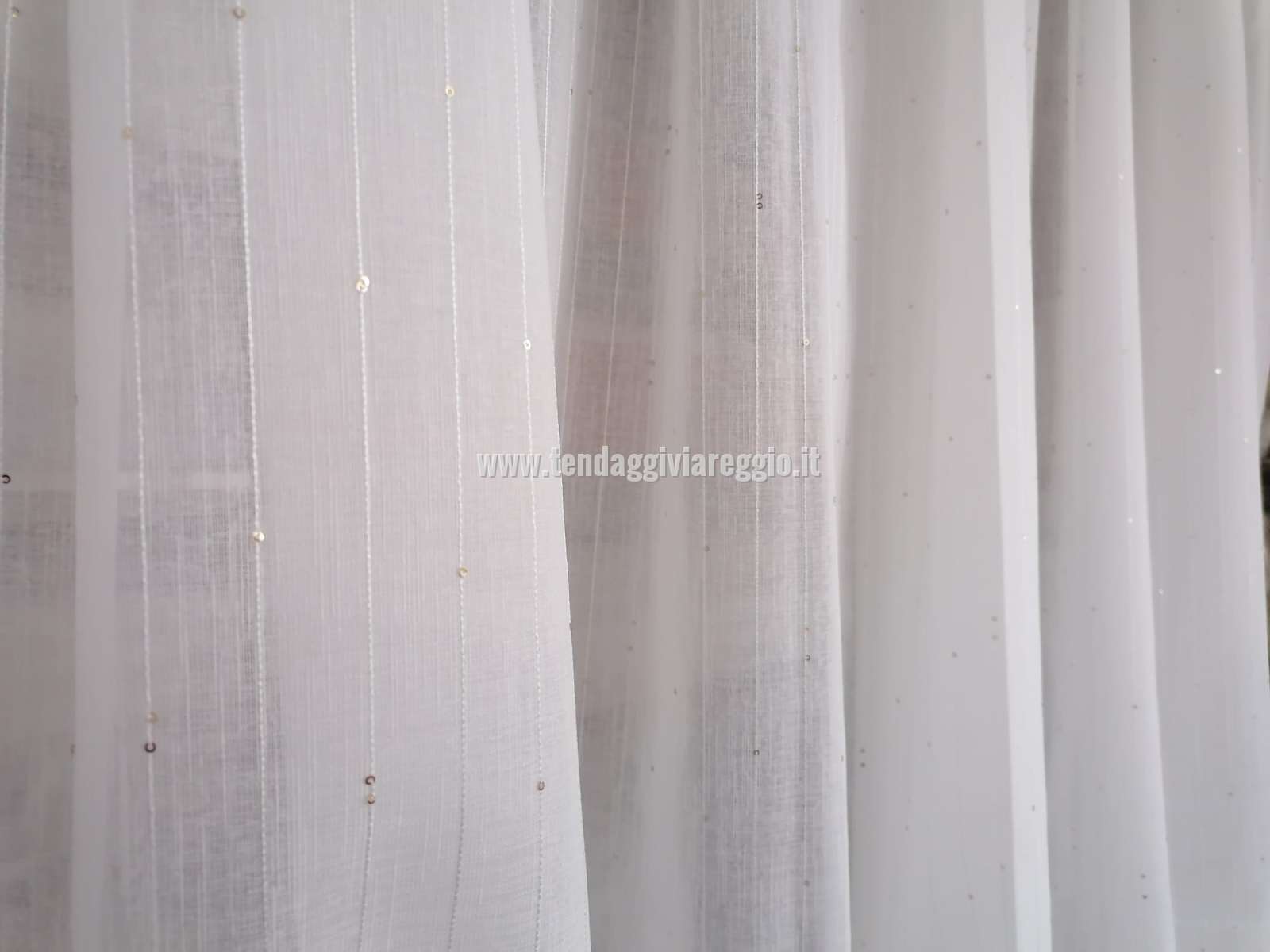 Tenda a metraggio RIGATO CON PAILLETTES