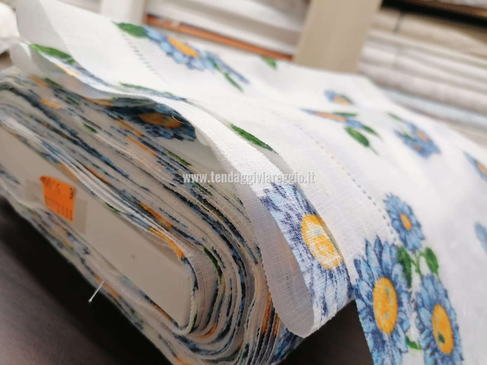 Tendina a metraggio in larghezza cm 45 GIRASOLE BLU