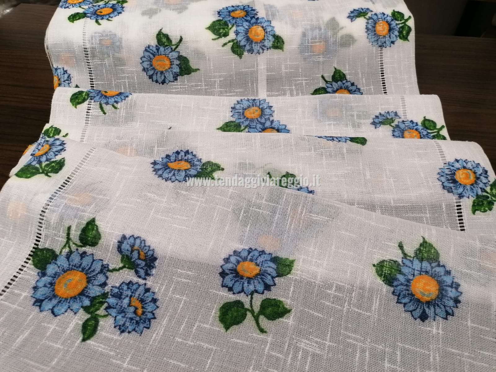 Tendina a metraggio in larghezza cm 45 GIRASOLE BLU