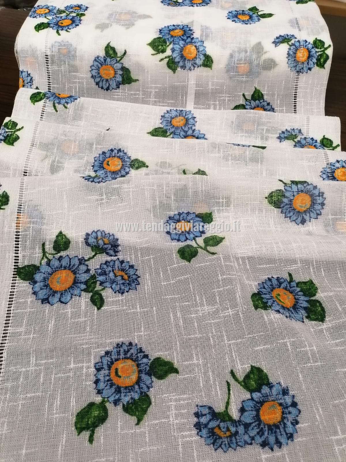 Tendina a metraggio in larghezza cm 45 GIRASOLE BLU