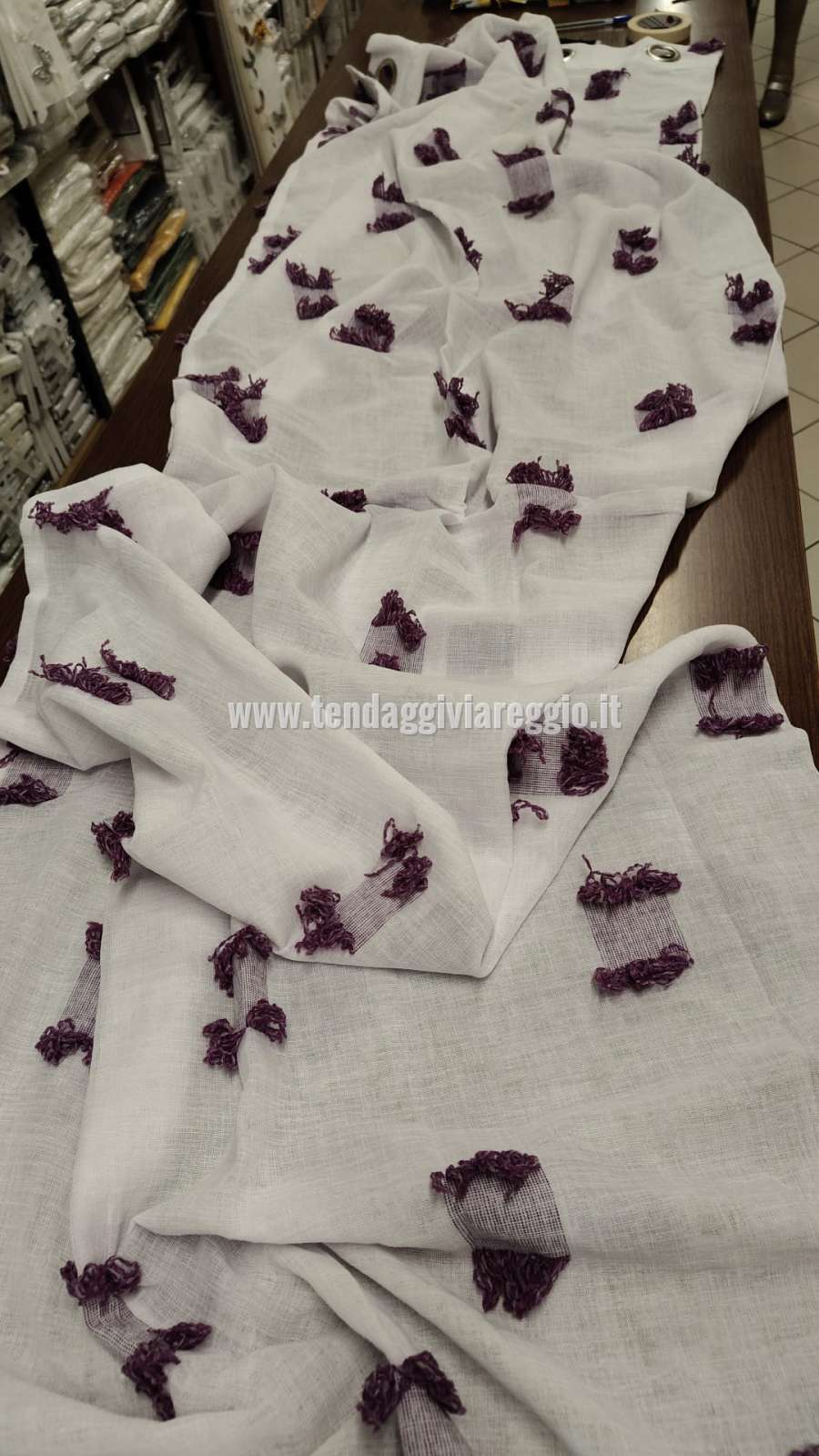 Tenda FIOCCO con ANELLI