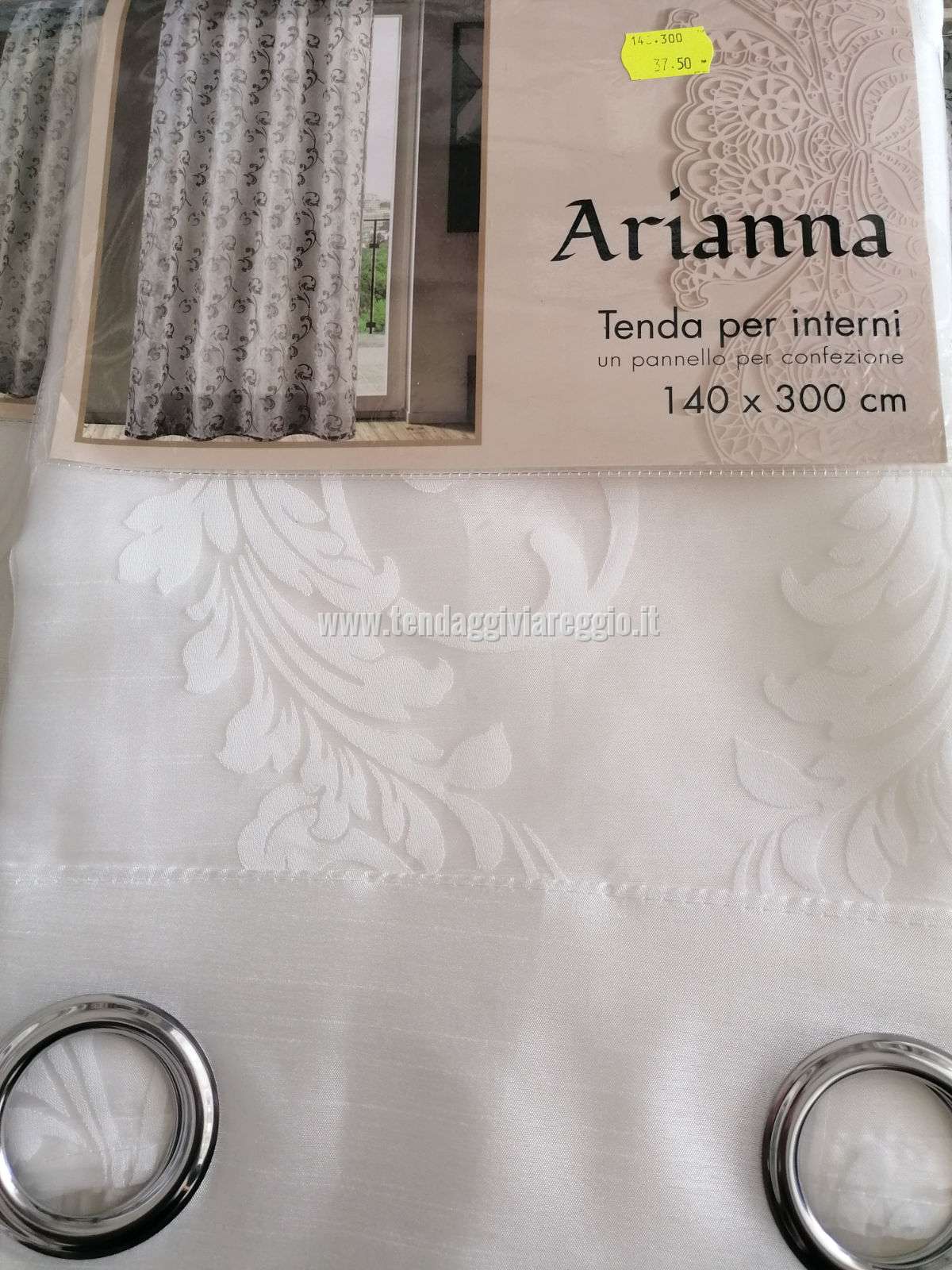 Tenda confezionata con anelli doppia ARIANNA
