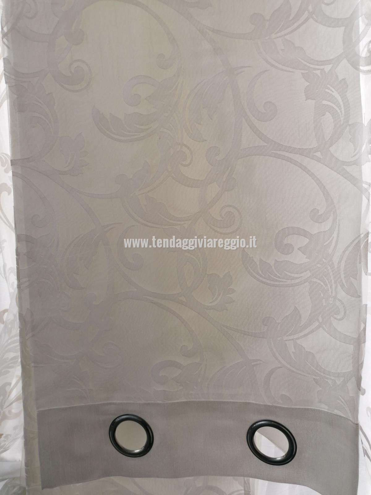Tenda confezionata con anelli doppia ARIANNA