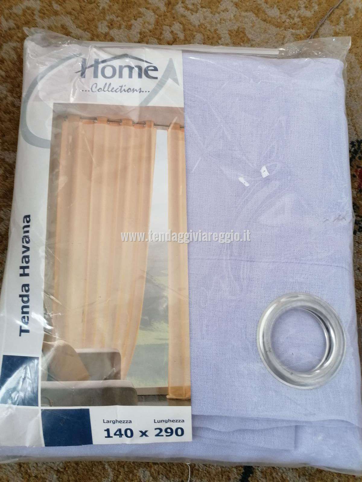 Tenda con anelli HAVANA color lilla