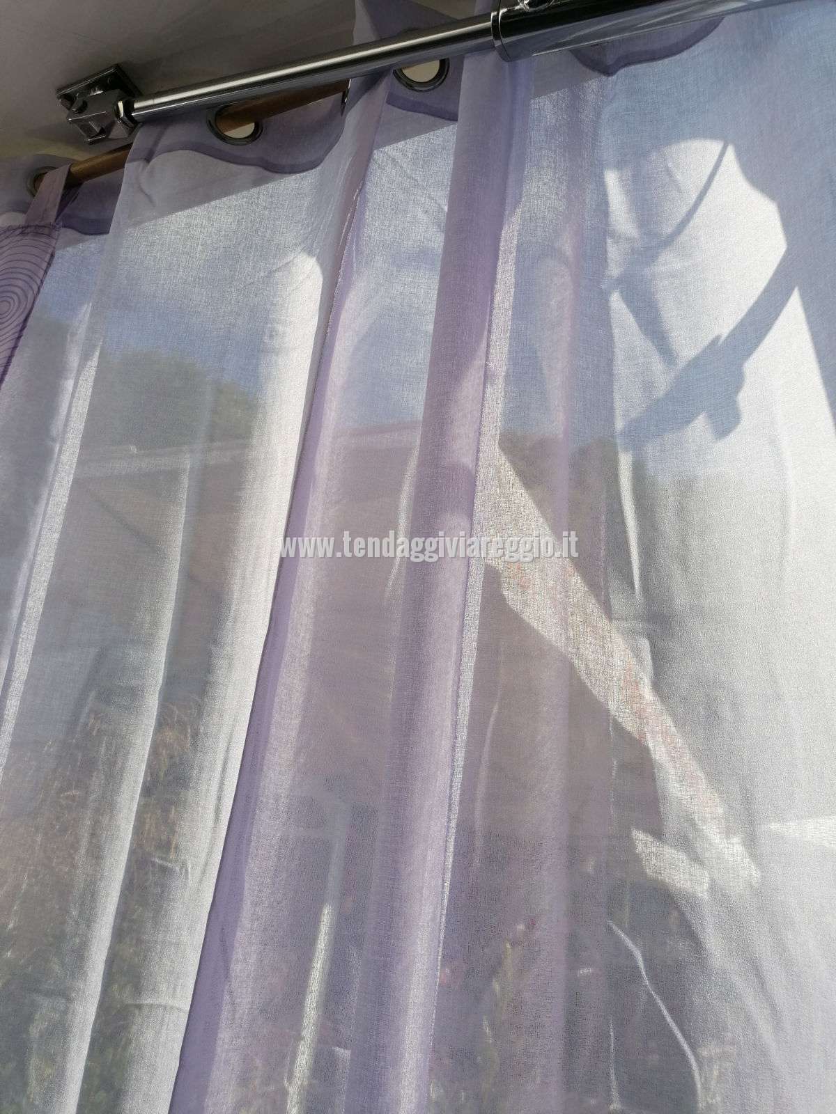 Tenda con anelli HAVANA color lilla