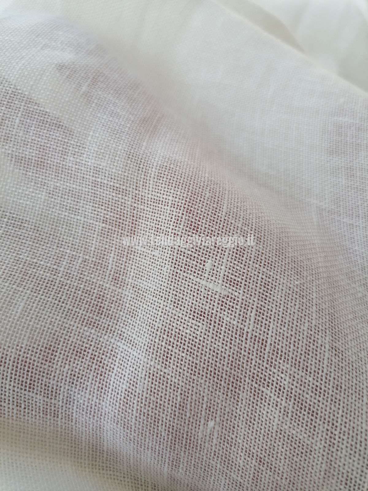 Tenda in PURO LINO 100% made in Italy color avorio