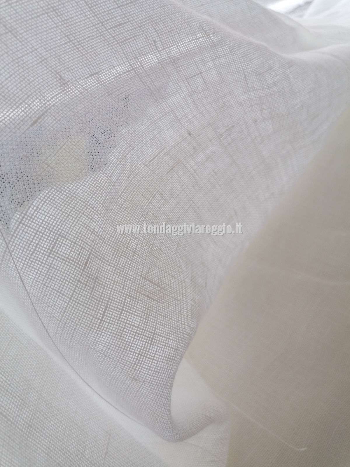 Tenda in PURO LINO 100% made in Italy color avorio