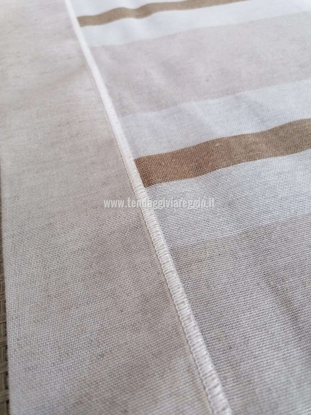 Tendina in misto lino RIGHE ORIZZONTALI 