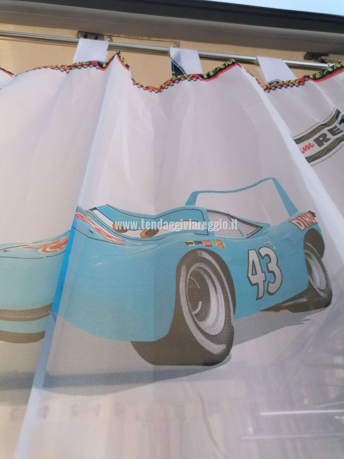 Tenda per cameretta bambino CARS Disney 145x290 cm