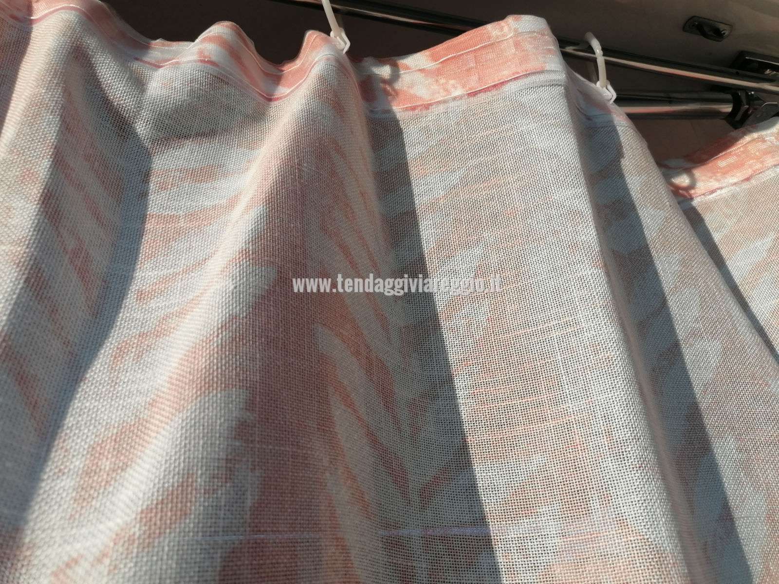 Tenda con fettuccia arricciante per scorritenda e bastoni CICAS 