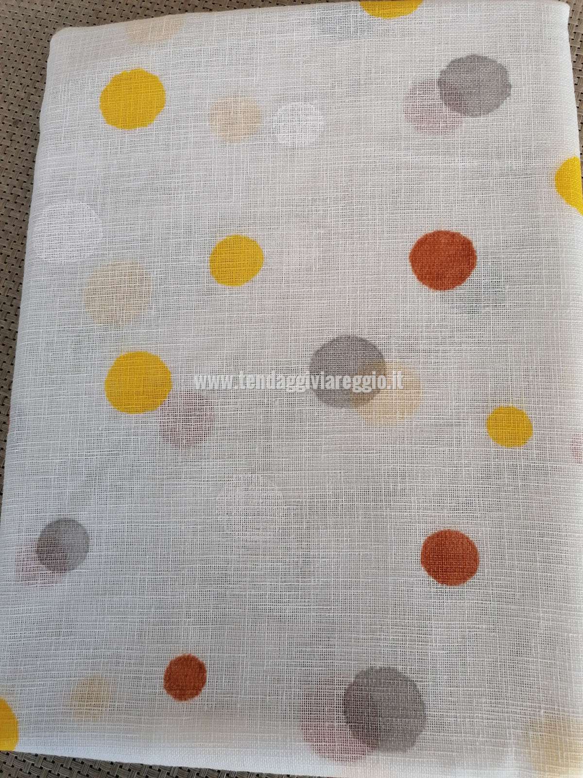 Tendina a vetro MIA POIS GIALLO per finestra e porta