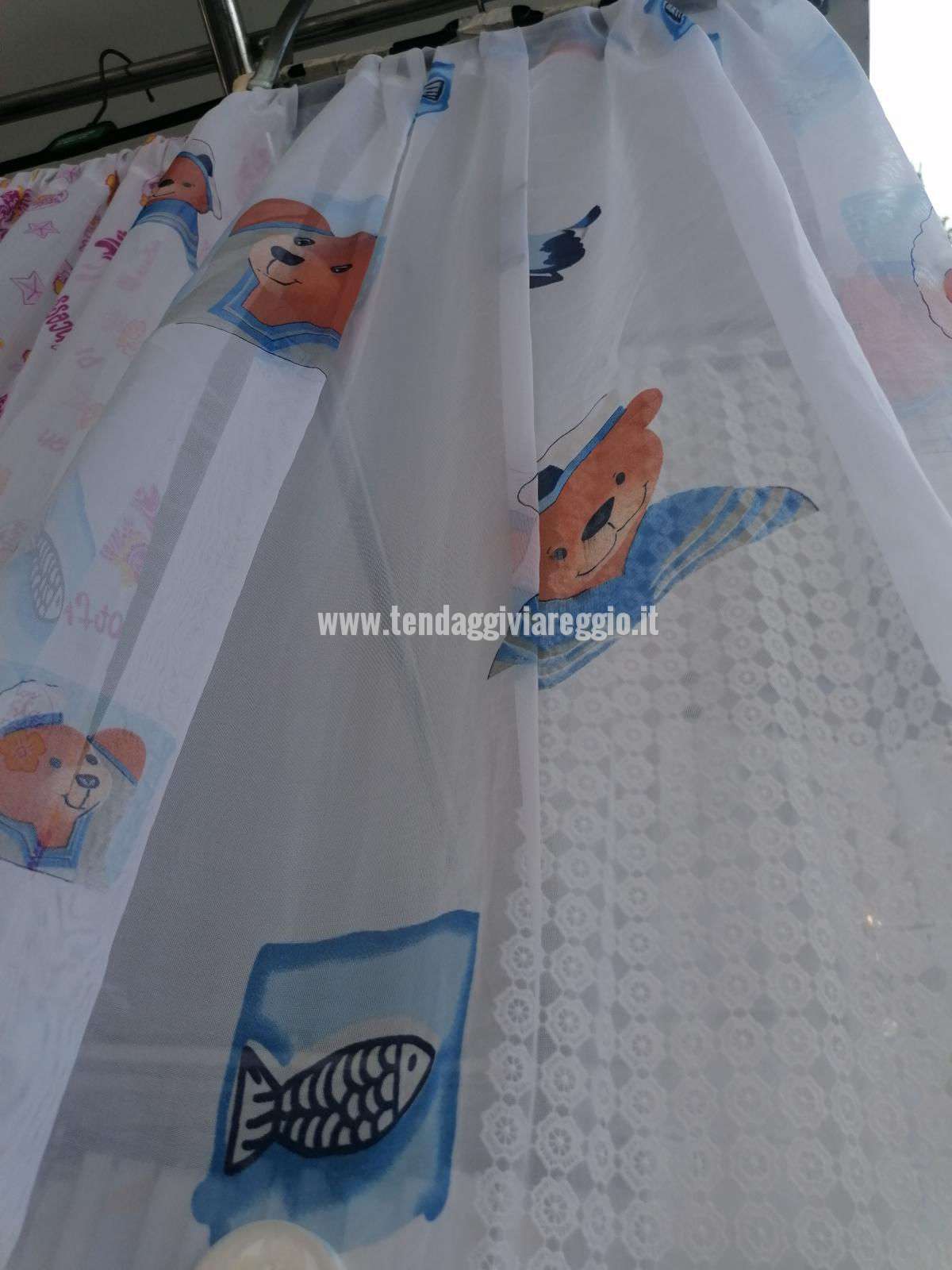 Tendina per camerette bambini ORSO DI MARE per porta