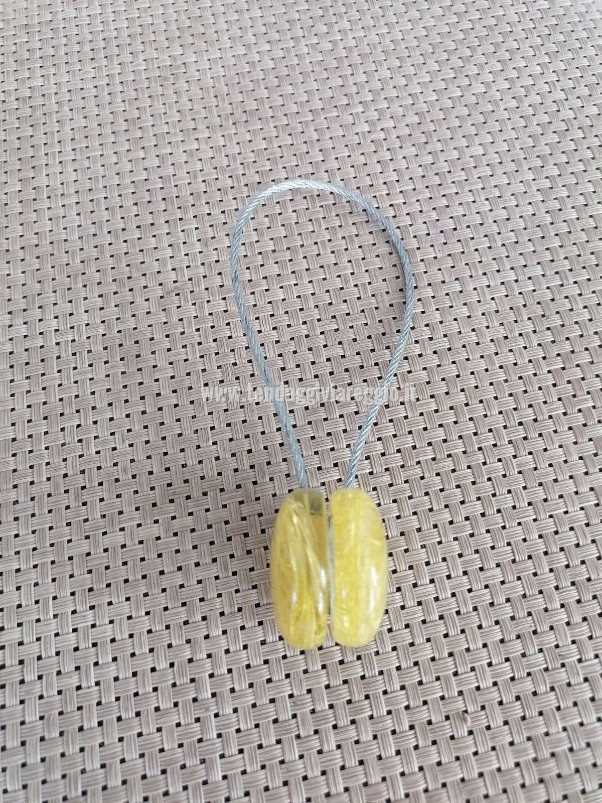 Calamita 100% made in Italy con magneti molto forti e CAVETTO ACCIAIO PAGLIA GIALLA