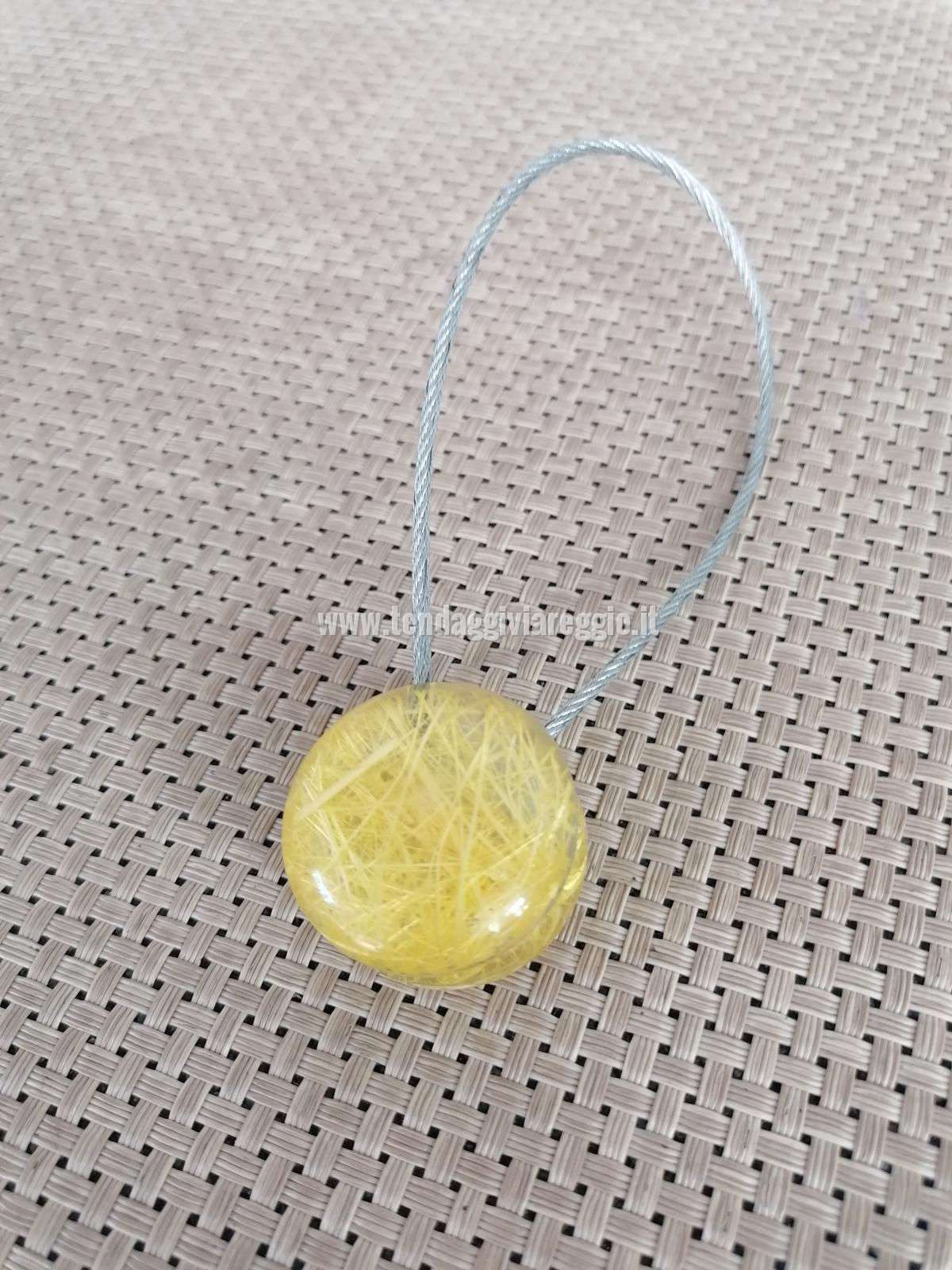 Calamita 100% made in Italy con magneti molto forti e CAVETTO ACCIAIO PAGLIA GIALLA