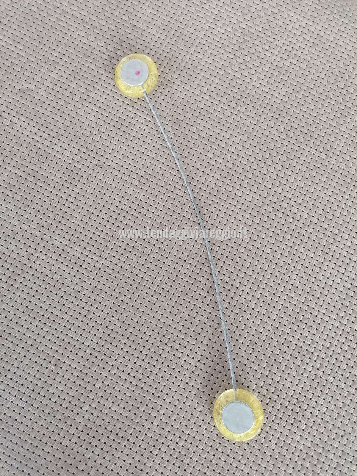 Calamita 100% made in Italy con magneti molto forti e CAVETTO ACCIAIO PAGLIA GIALLA