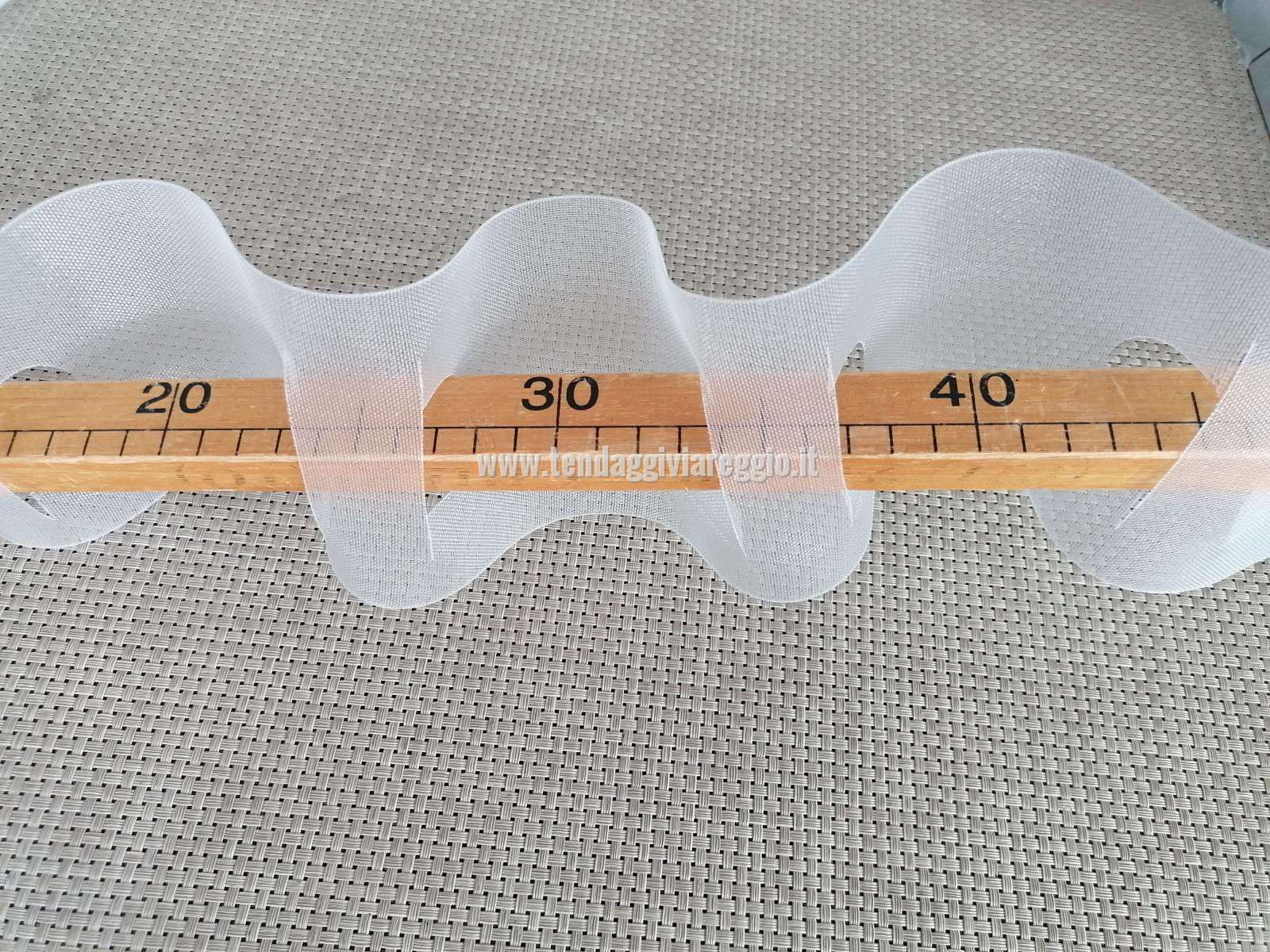 NASTRO FORATO bianco o trasparente con buchi passa-bastone