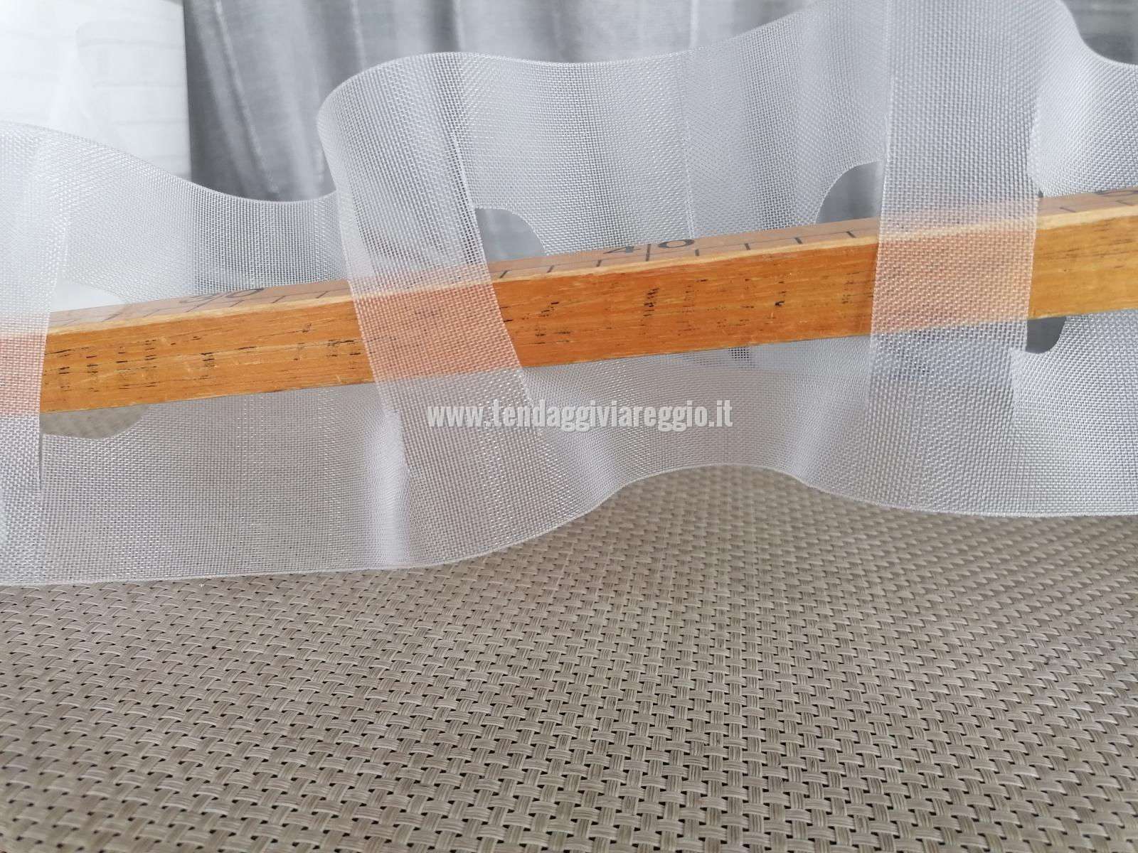 NASTRO FORATO bianco o trasparente con buchi passa-bastone